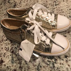 Gold Guess Sneakers